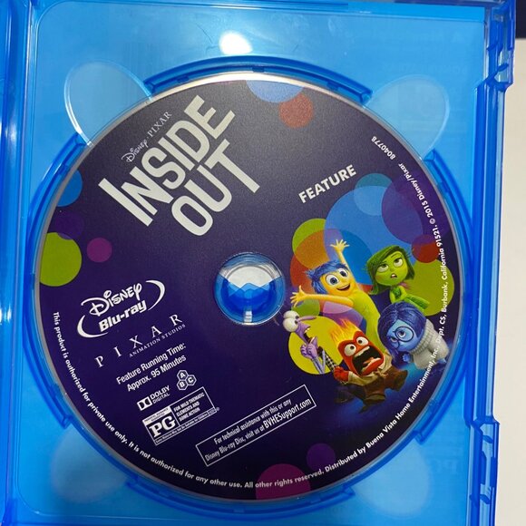 Disney/pixar 2 HD Blue Ray DVDS Inside Out & Big Hero Bundle Free Shipping - Picture 5 of 9